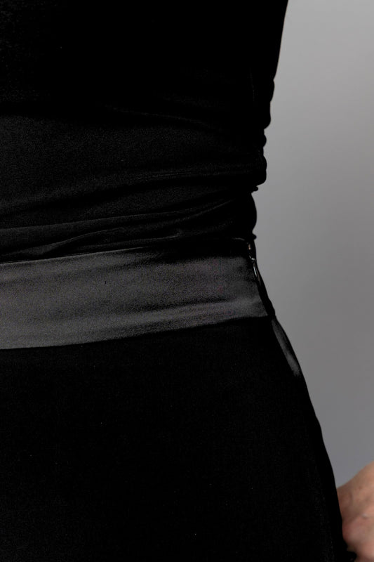 women's concert black tuxedo pants