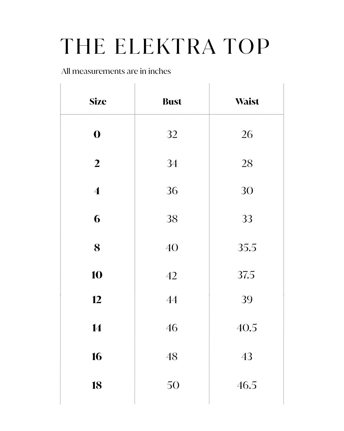 The Elektra Top