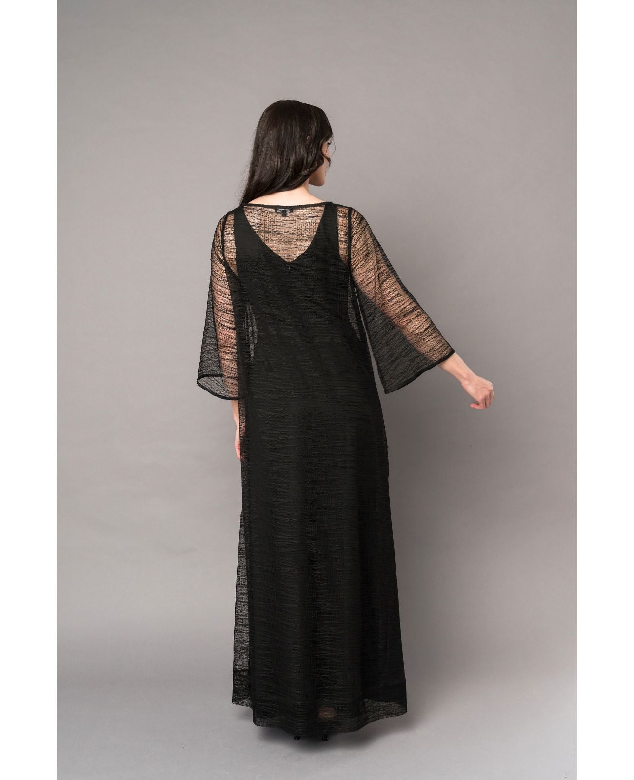 black sheer dress