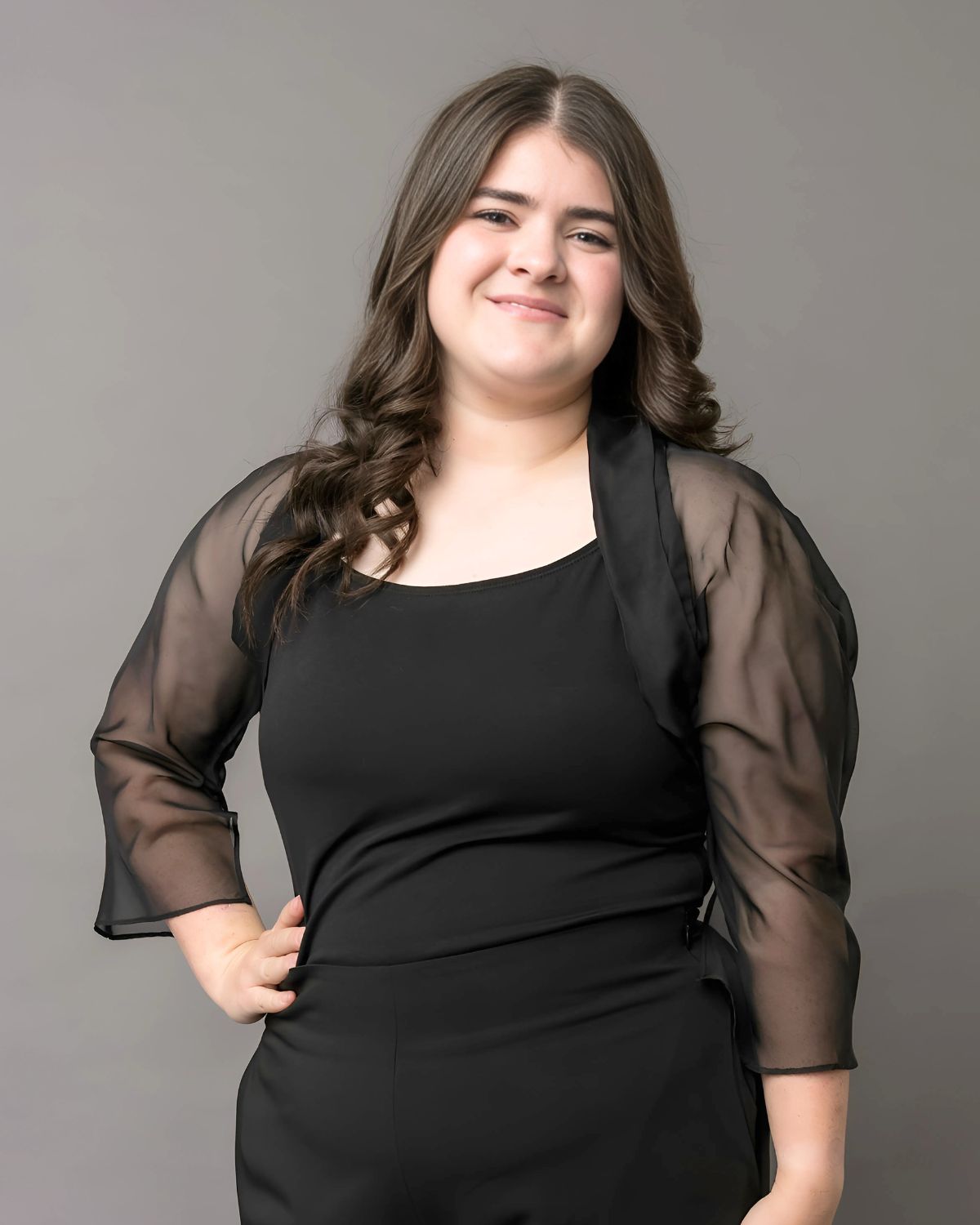 sheer chiffon black bolero shrug