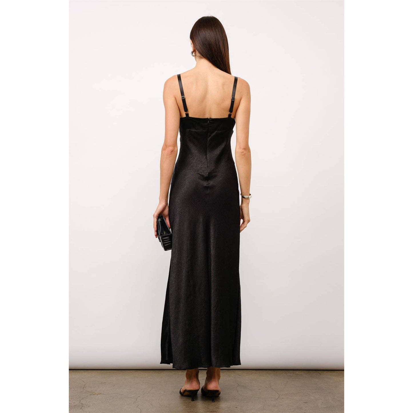 The Bianca Satin Maxi Slip Dress