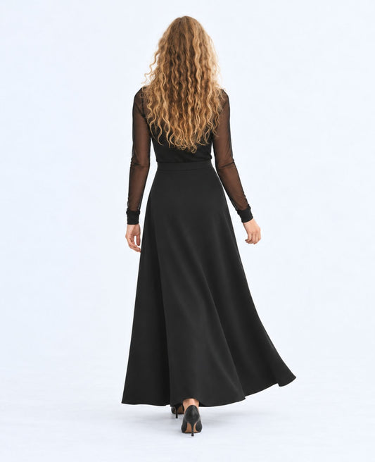 The Essential Concert Black Skirt | A-Line Skirt with Pockets for Musicians