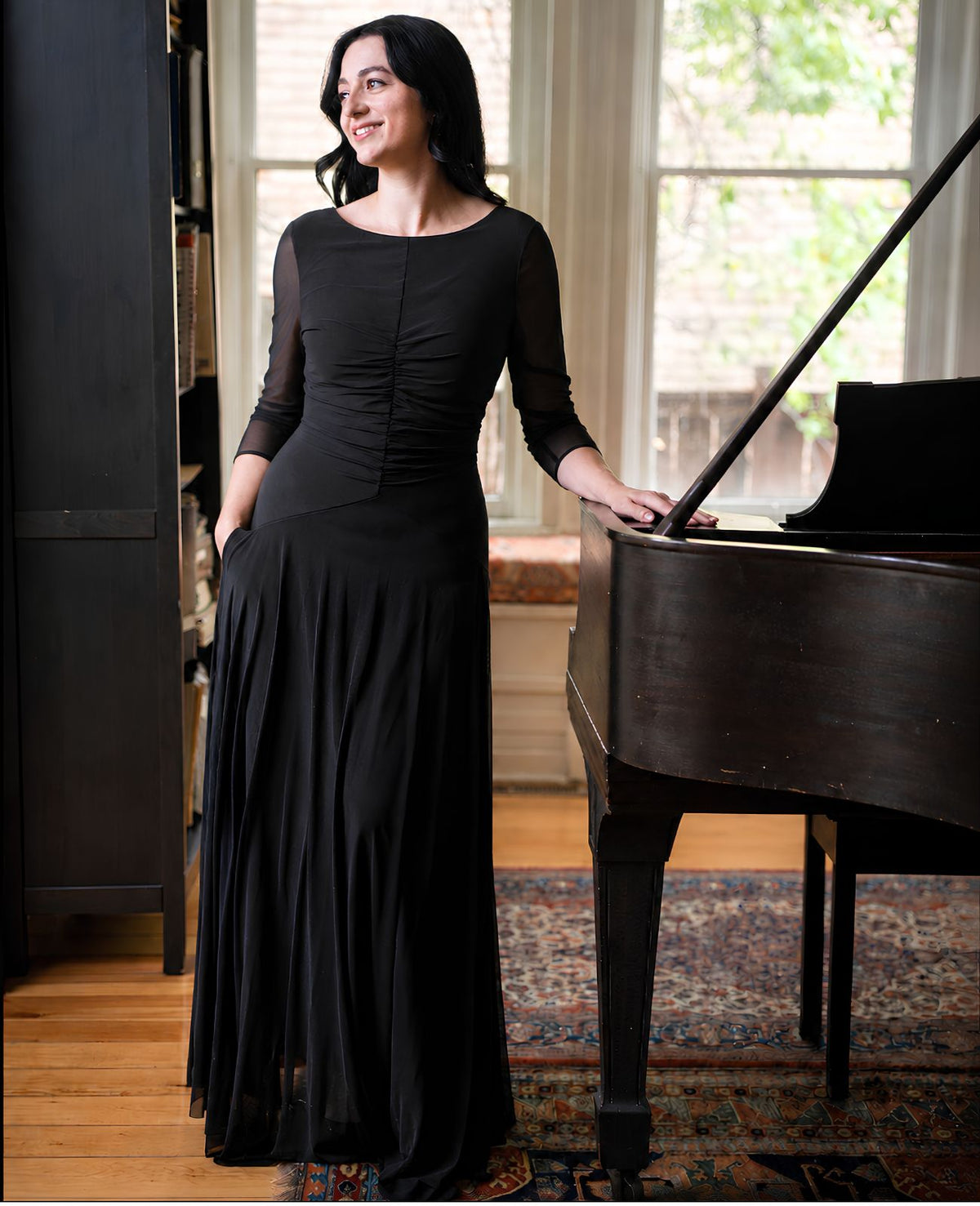 The Clara Dress | A-line Concert Black dress for Musicians