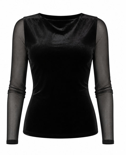 Velvet Top and Trad Tux Pant Set