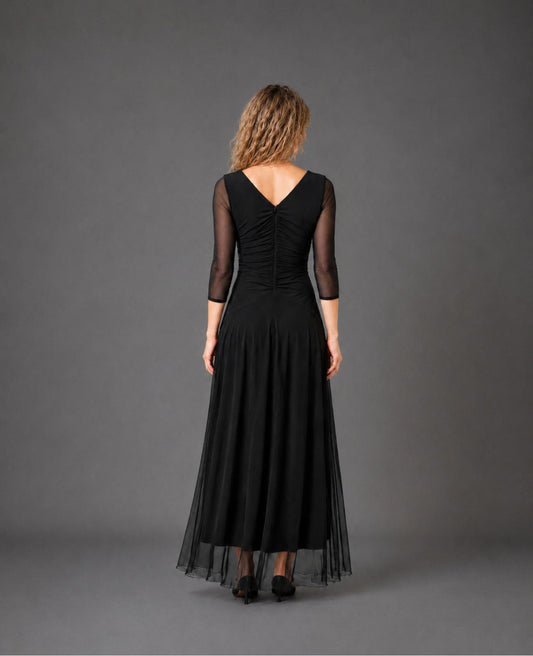 The Clara Dress | A-line Concert Black dress for Musicians