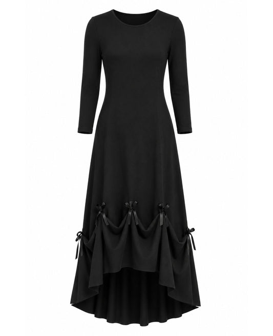 The Tied & True Dress | Adjustable Length Black Dress for Musicians