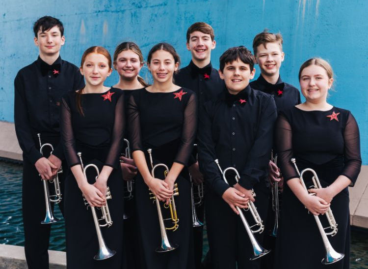 concert band uniforms in black