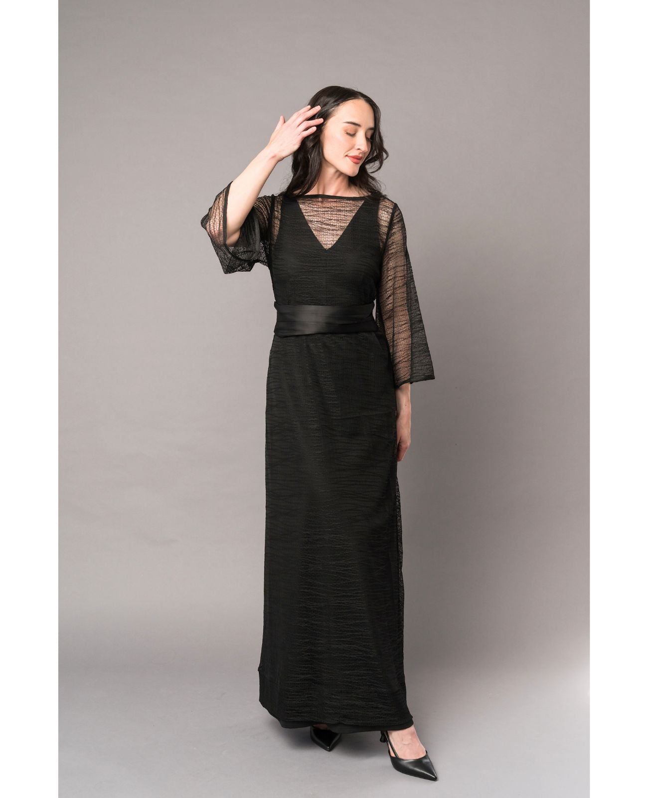 Boxy Sheer Overlay Concert Black Dress | Blackstrad Boxy Sheer Overlay Concert Black Dress | Blackstrad