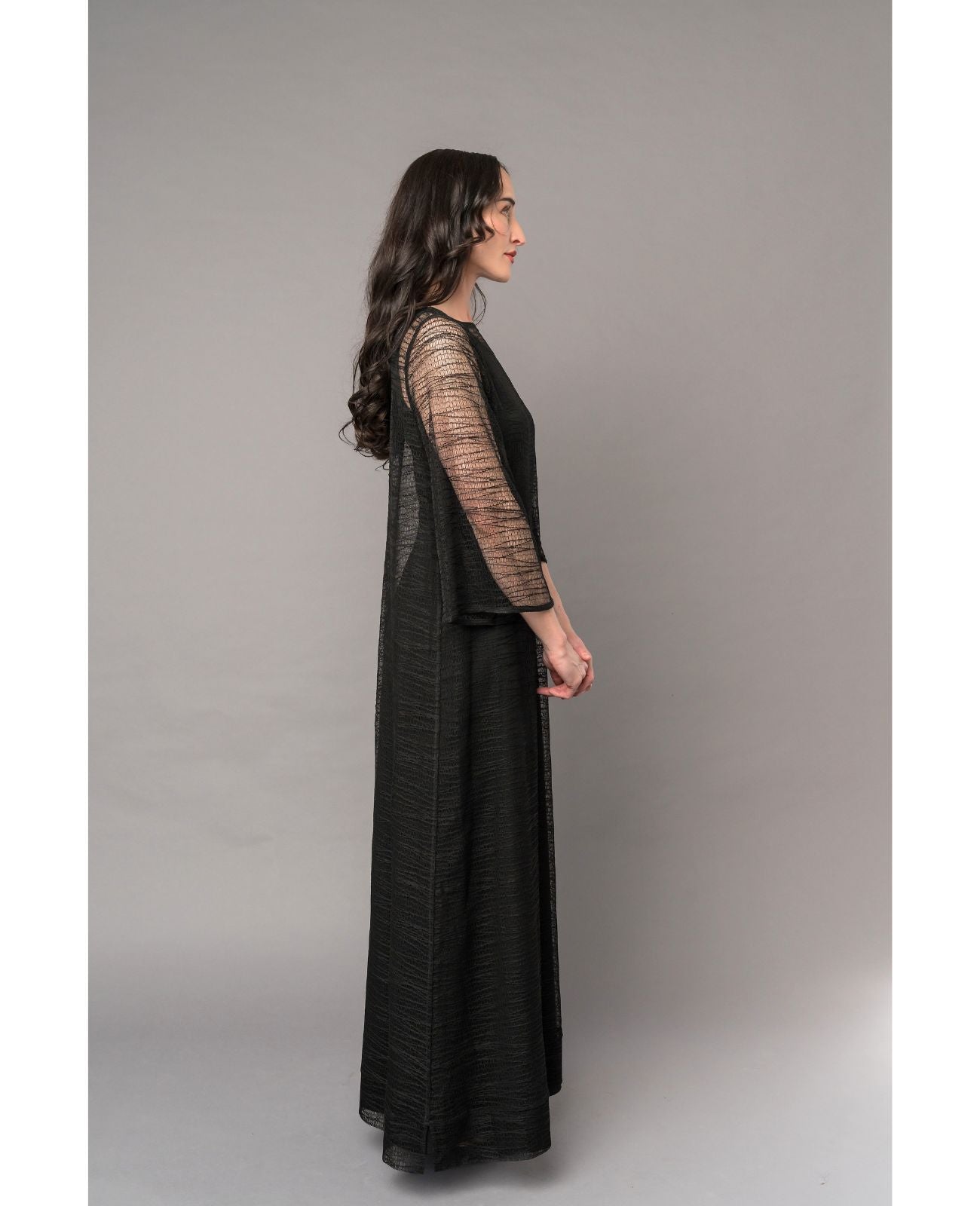 Boxy Sheer Overlay Concert Black Dress | Blackstrad Boxy Sheer Overlay Concert Black Dress | Blackstrad