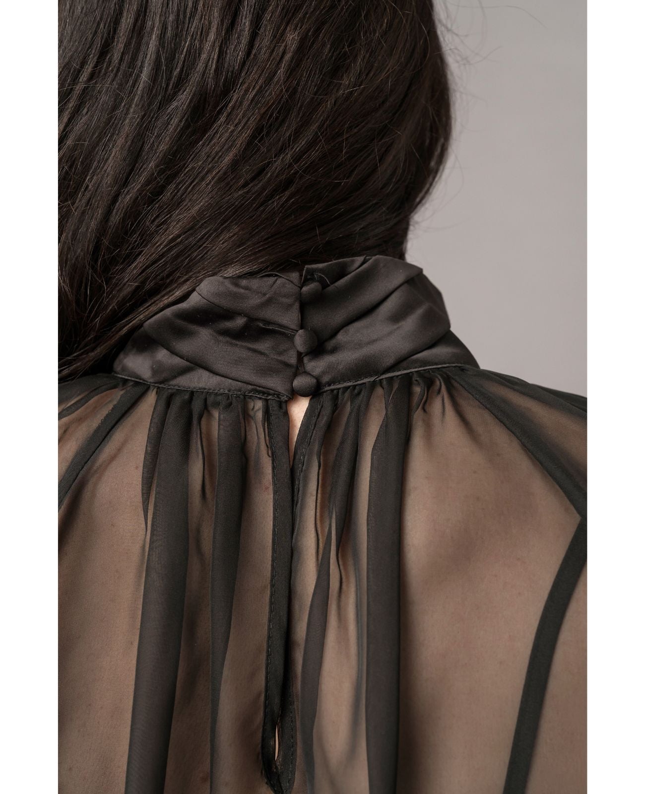 Long sleeve concert black blouse