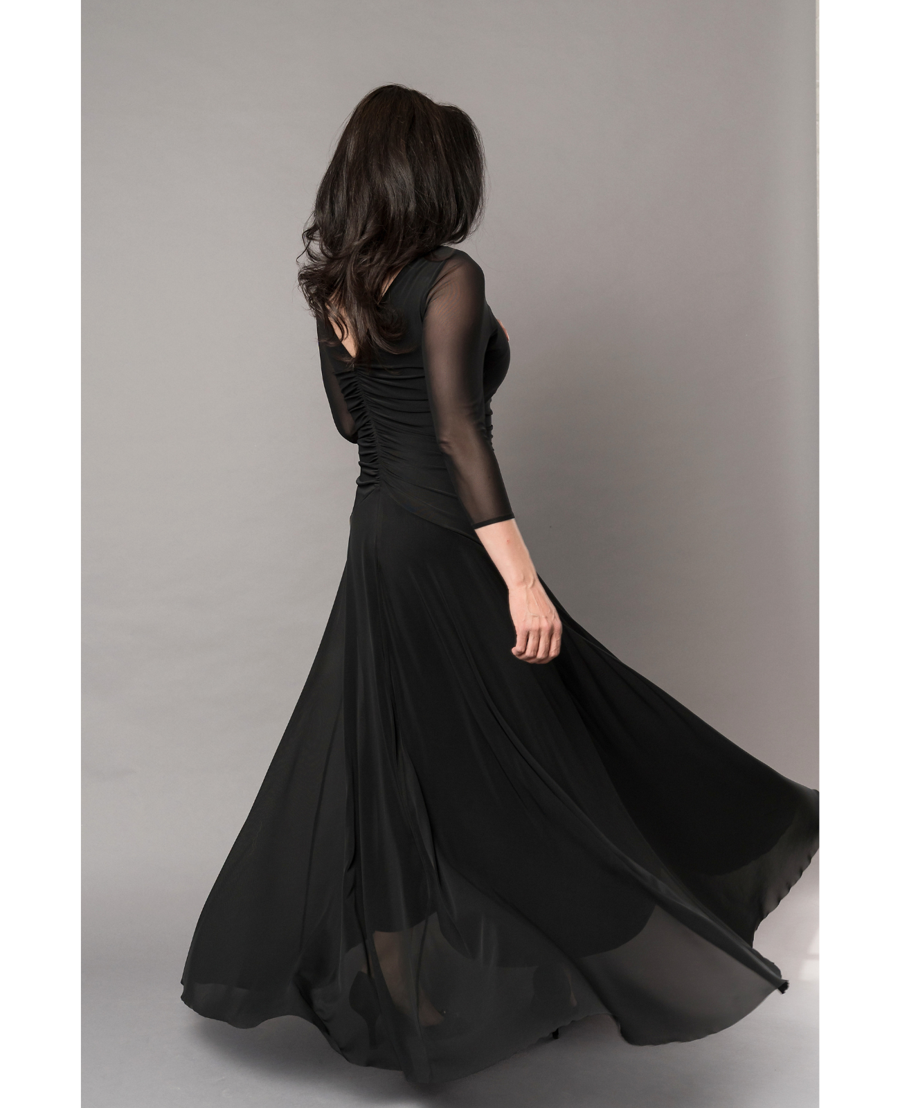 stunning view bodice maxi dress in black mesh Fondly Mesh Maxi Dress