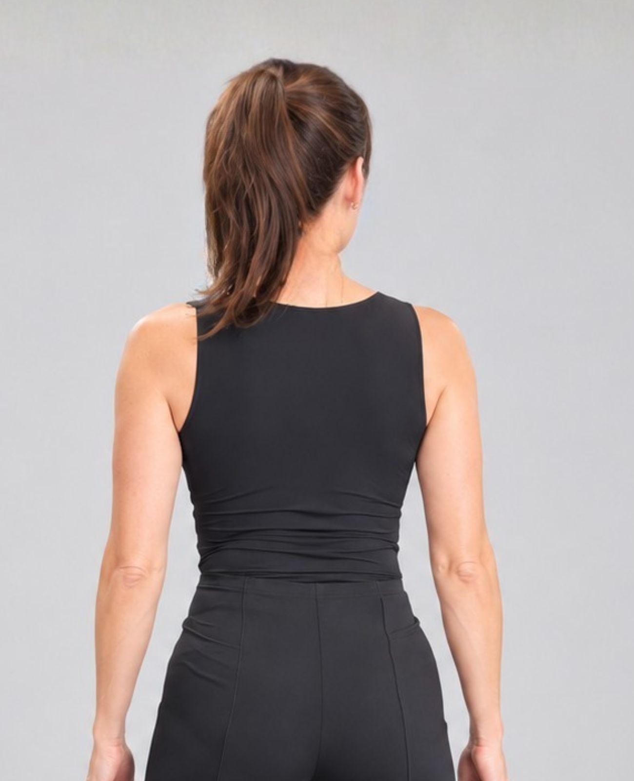 The Essential Black Tank Top | Concert Black Sleeveless Top for Musicians