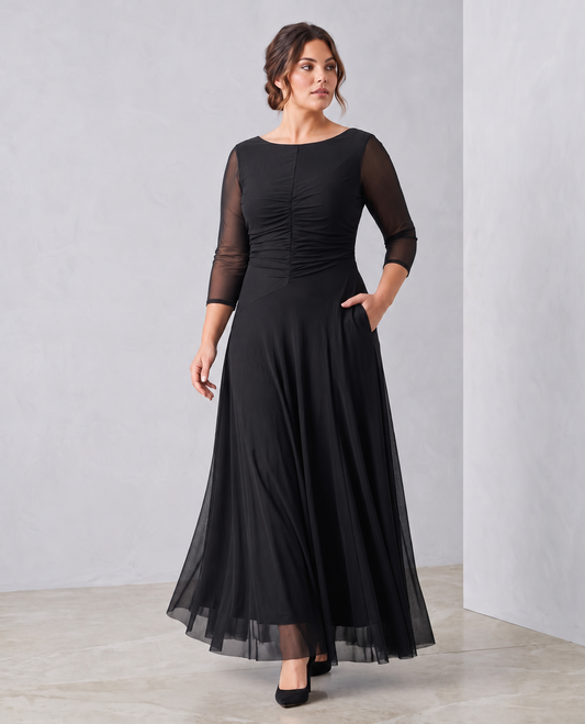 The Clara Dress | A-line Concert Black dress for Musicians