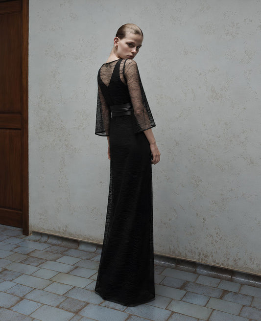 Boxy Sheer Overlay Dress for Musicians