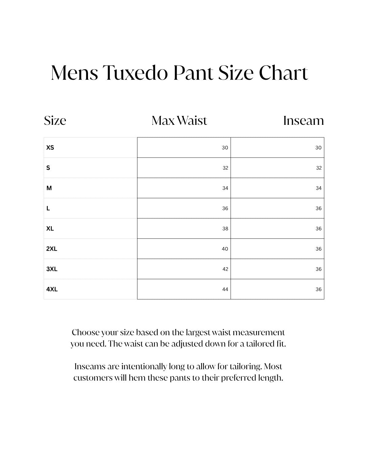 Men's Tuxedo Pant