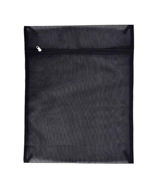 Mesh Laundry Bag for Concert Black Clothing – Zippered Wash Bag (40 × 50 cm)